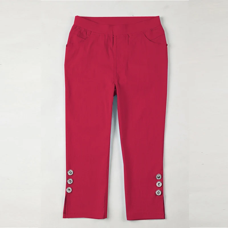 Простые летние брюки женские узкие Капри черные леггинсы брюки-карандаш |