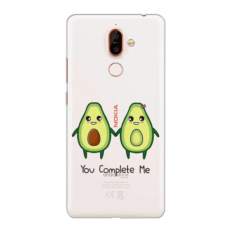 ciciber Phone Case for Nokia 9 PureView 1 2 3 5 6 7 8 Sirocco Back Cover 2.1 3.1 5.1 6.1 7.1 8.1 Plus Fruit Avocado |