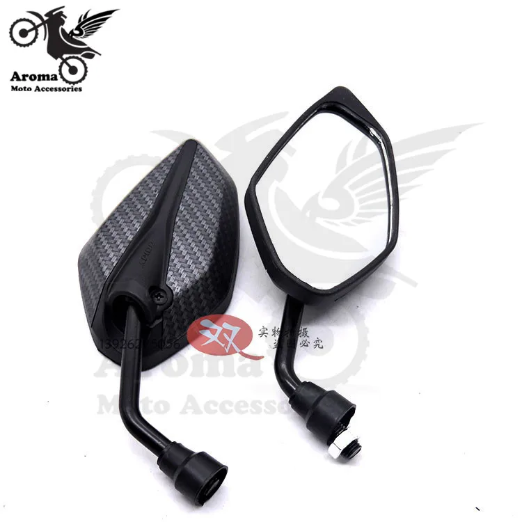 Боковое зеркало заднего вида для скутера 10 мм 8 9 цветов на выбор|motorcycle side mirror|side