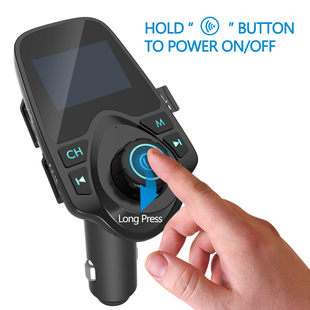 Автомобильный MP3 плеер Nulaxy Bluetooth fm передатчик Hands free автомобильный аудио mp3