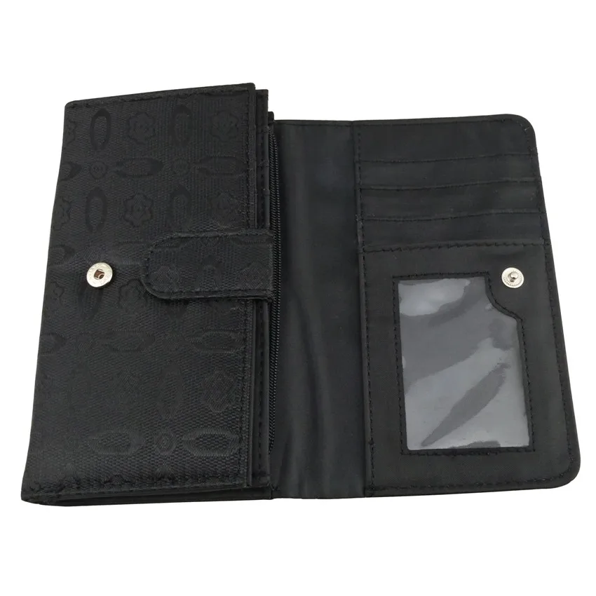 Женский холщовый кошелек с цветочным принтом|wallet black|purse walletwallet wallet |