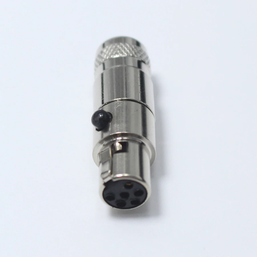 1 шт. Mini XLR 6 контактный гнездовой разъем маленький P аудиоразъем металлический