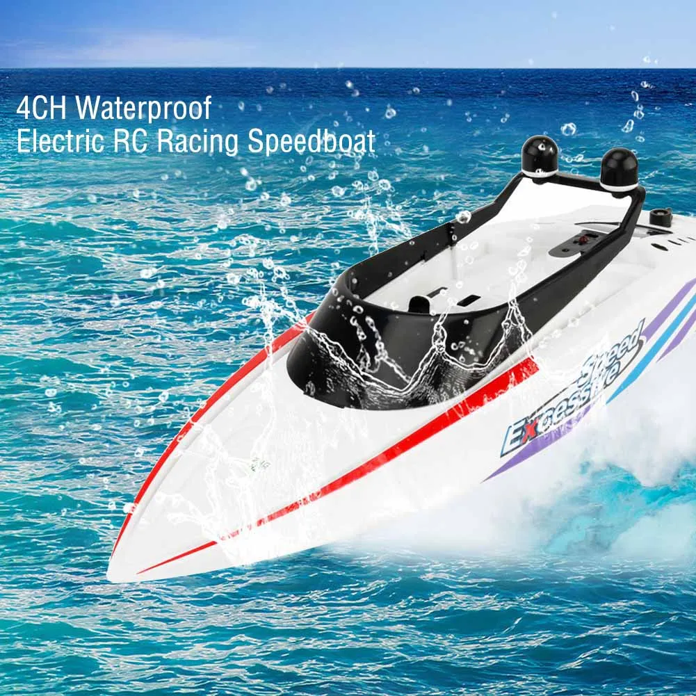 Радиоуправляемая лодка высокая скорость 4CH 2 4G радиоуправляемая RC игрушка