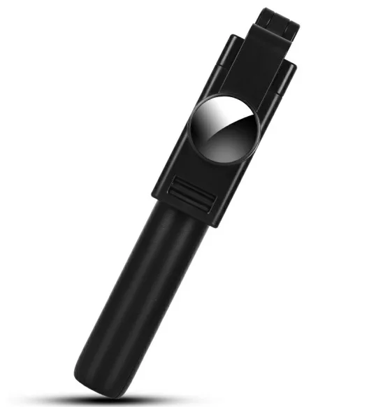 black Беспроводная Bluetooth селфи с одной кнопкой управления палка для фото селфи может растянуть длину головы автоспуска можно повернуть - Цвет: black