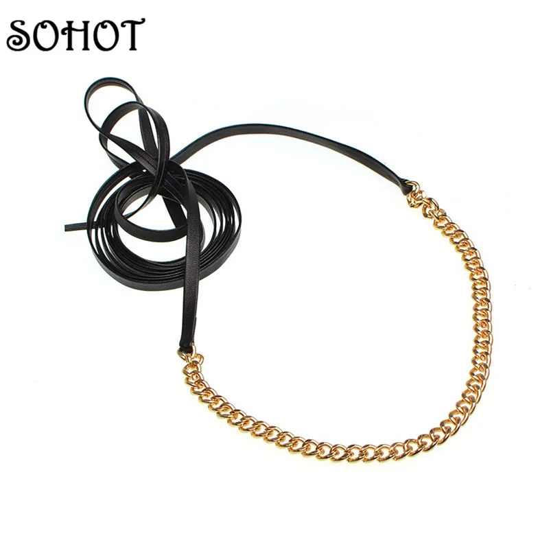 SOHOT трендовые женские ожерелья чокер золотистого и серебристого цветов из
