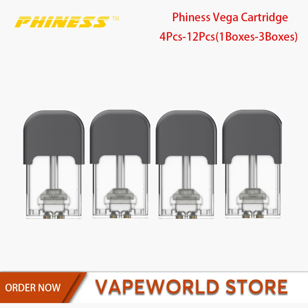 4 шт. 12 оригинальный pheness Vega картридж Vape распылитель 1.5ohm 1 мл электронной сигареты