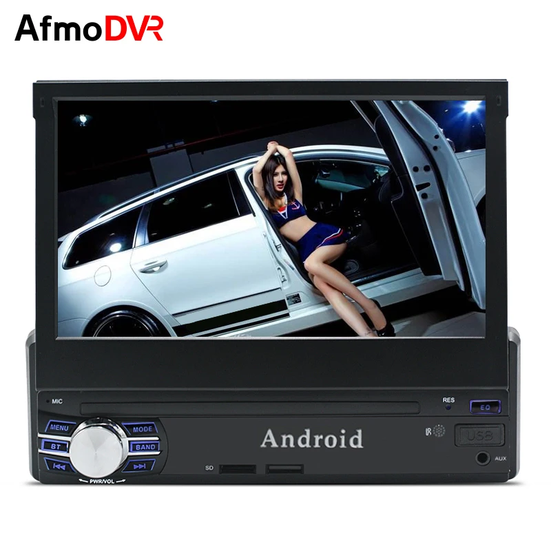 AfmoDVR 1 Дин радио Gps android авторадио Din автомобильный 1din Android Центральный Multimidia