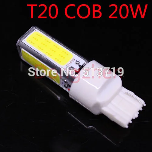 2014 Новинка 1x T20 4COB высокомощный светодиодный Авто W21W 7440 проектор поворотного