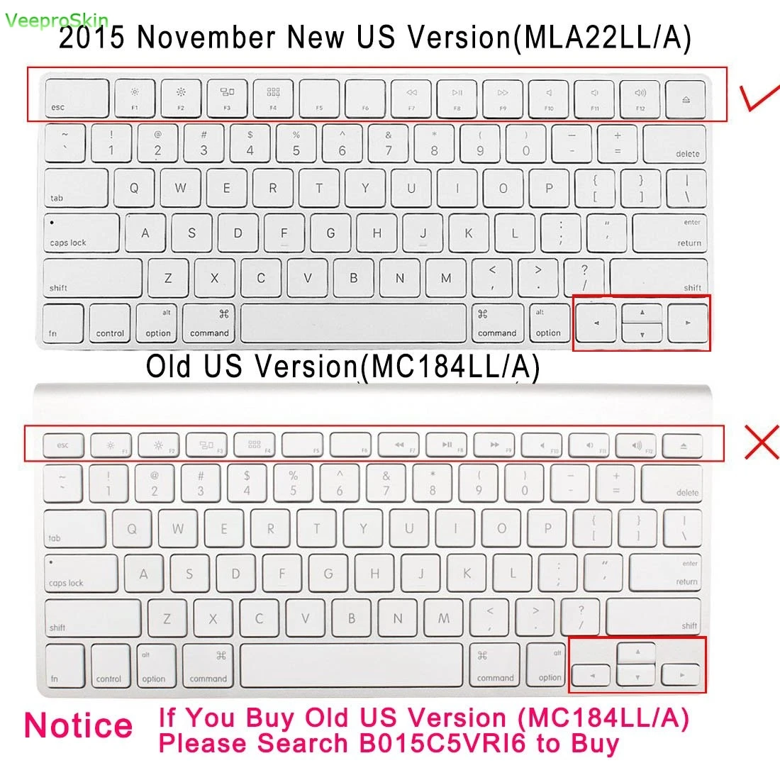 Прозрачная клавиатура для Apple Magic G6 A1843 iMac desktop US макет 2015 2017 2018 2019 Силиконовая