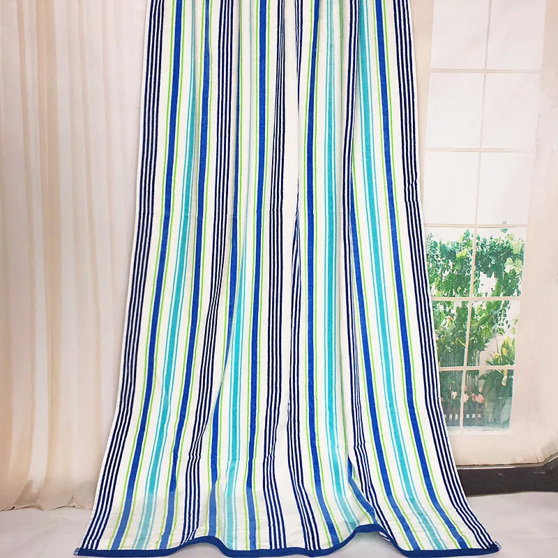 100% хлопок рисунок в полоску реактивной печати банное полотенце