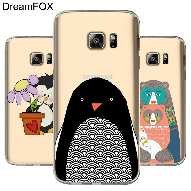 DREAMFOX L073 Пингвин Мягкий ТПУ силиконовый чехол для samsung Galaxy Note S 7 8 9 10 10e 11 11e Lite Edge Plus |