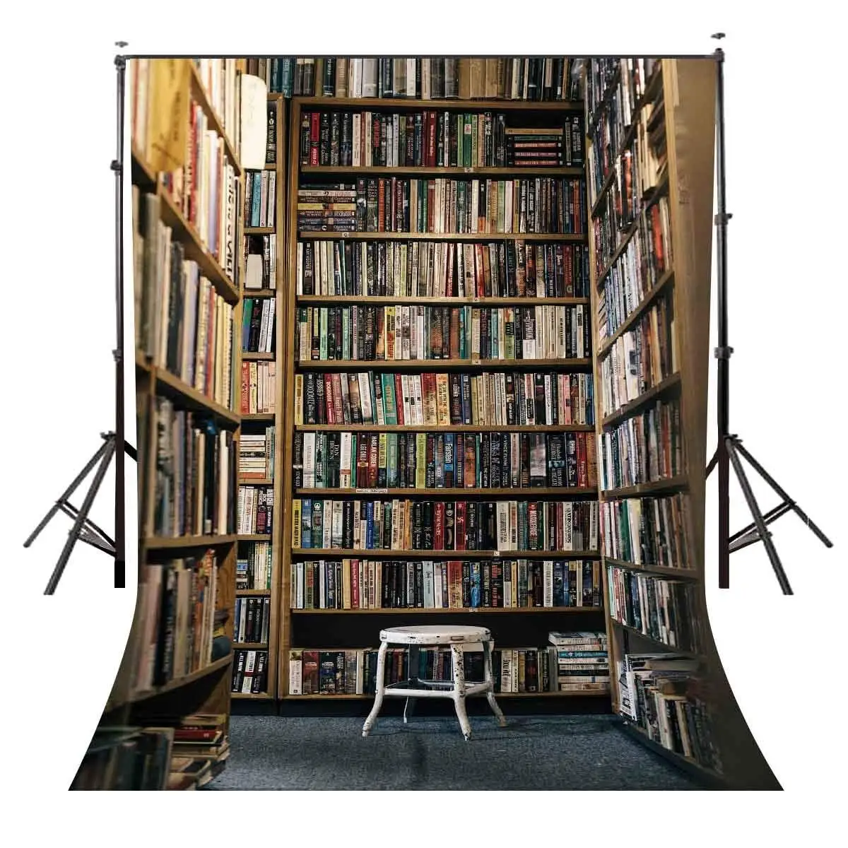 5x7ft фон для фотосъемки книжная полка полный книг студийный реквизит|Аксессуары