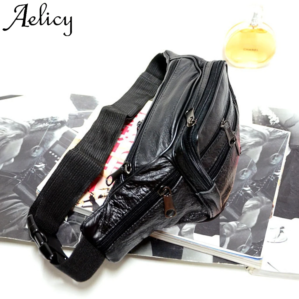Aelicy, Мужская модная сумка, чистый цвет, кожа, на плечо, водонепроницаемая сумка через плечо, высокое качество, одноцветная сумка, простой карман для телефона, нагрудная сумка