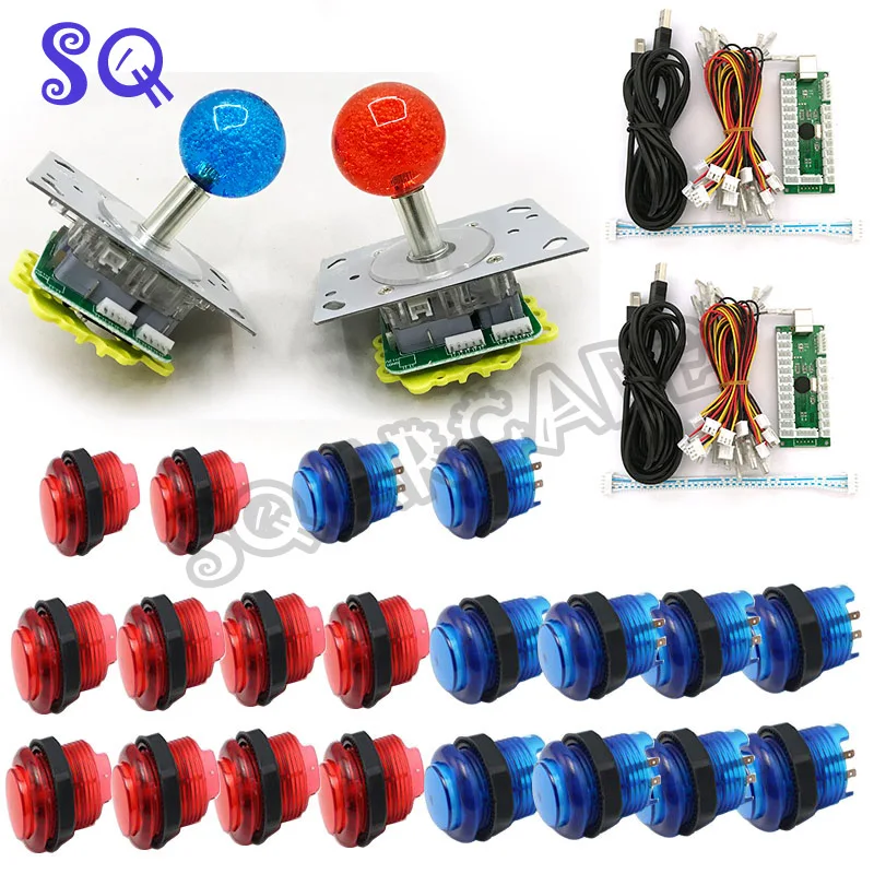Оригинальный 5V светодиодный подсветка джойстика + DIY Аркада пуговицы USB энкодера