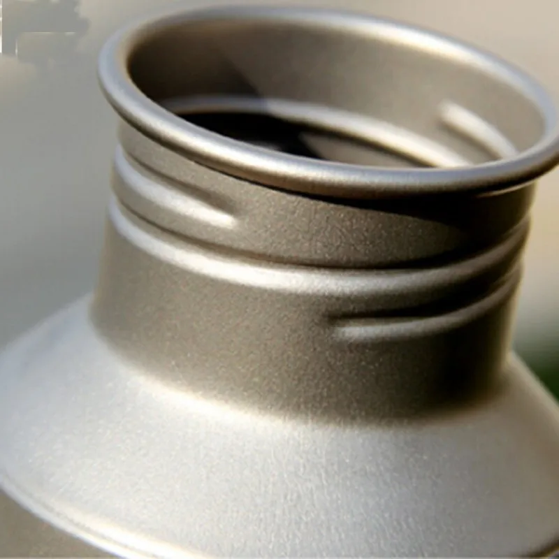 Кит Открытый Кемпинг TablewareTitanium Спортивная бутылка для воды Сверхлегкий 500 мл Посуда для напитков с пальто для бутылок