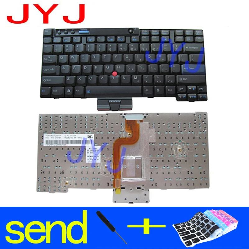Новая клавиатура для ноутбука Lenovo Thinkpad X200 X201S X201I X201T X200T X200S X201 с прозрачной