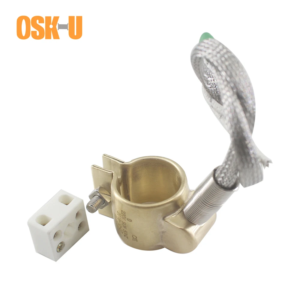 Электрический нагревательный элемент, латунный ленточный нагреватель 32 мм ID 32x30/32x40/32x50 мм высота 115 Вт/180 Вт/230 Вт