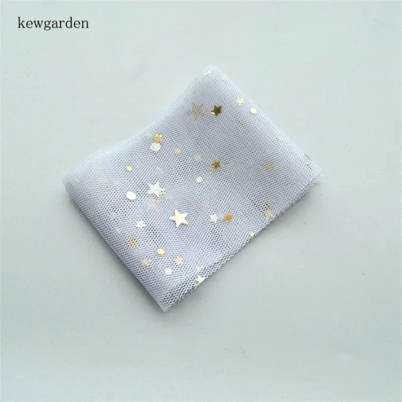 Кружевная марлевая лента Kewgarden 6 см 8 10 Moon Stars ручная изготовленная DIY для волос