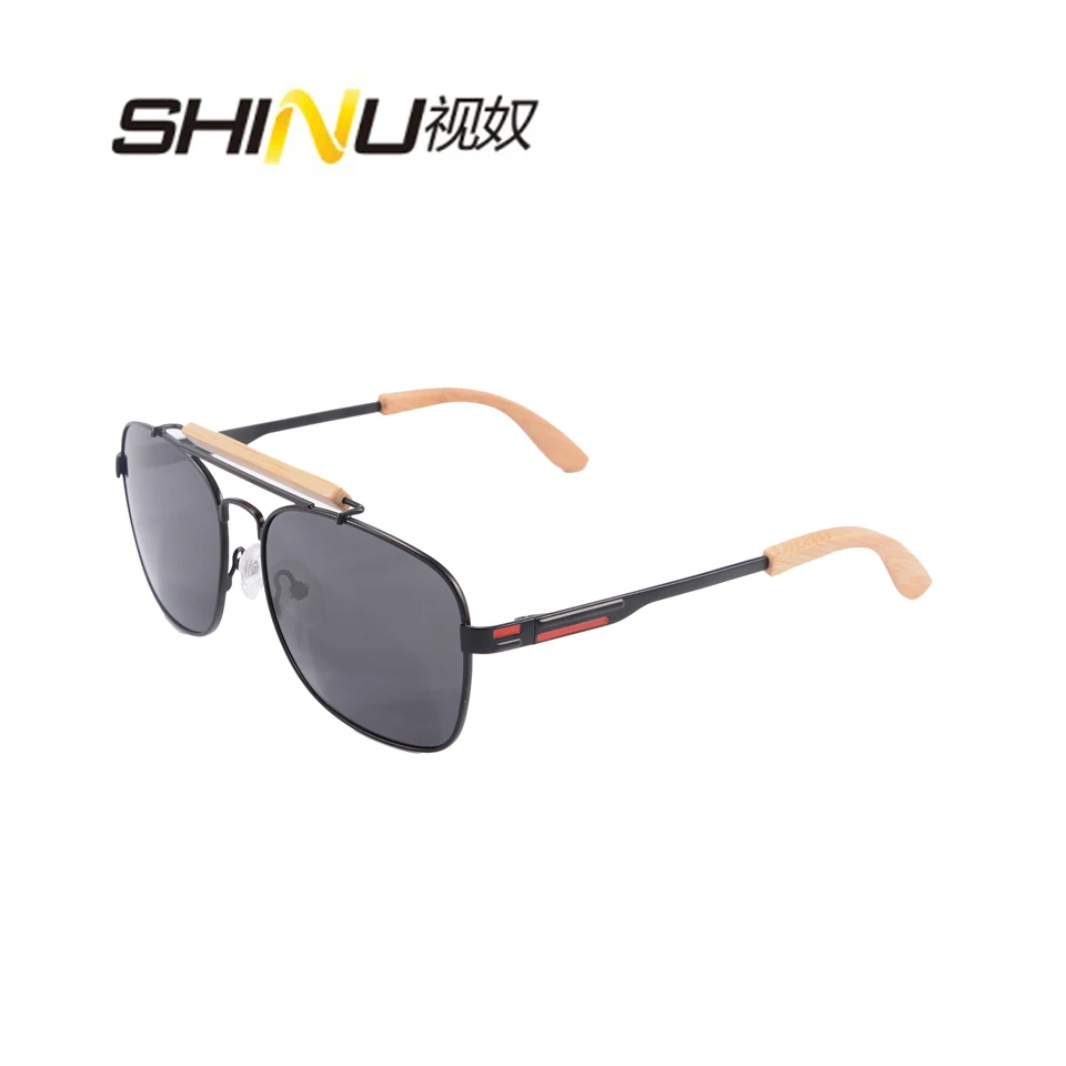 

Men Polarized Driving Glasses Metal & Wood Mixed Sunglasses Cool Summer Eyewear ANTI-UVA/UVB Goggle Oculos De Sol Shade 1566