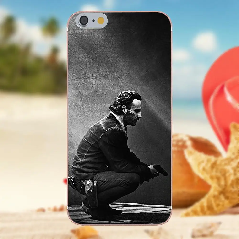 The Walking Dead Rick Grimes Популярный чехол для iPhone 4S 5S 5C SE 6S 7 8 Plus X Galaxy Note 5 6 S9+ Grand Core Prime Alpha on.
