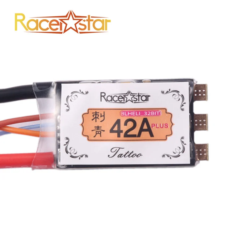 Racerstar тату + 42a blheli_32 72 мГц gd32f150 2 5 s ESC dshot1200 готов ток Сенсор LED телеметрии|sensored esc|esc