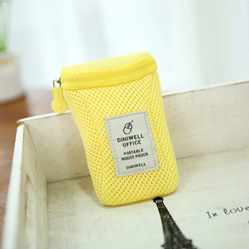 Yellow 1 шт. антивибрационное зарядное устройство сумка для наушников USB провод блокнот-органайзер чехол для мыши сумки для хранения цифрового кабеля - Цвет: Yellow