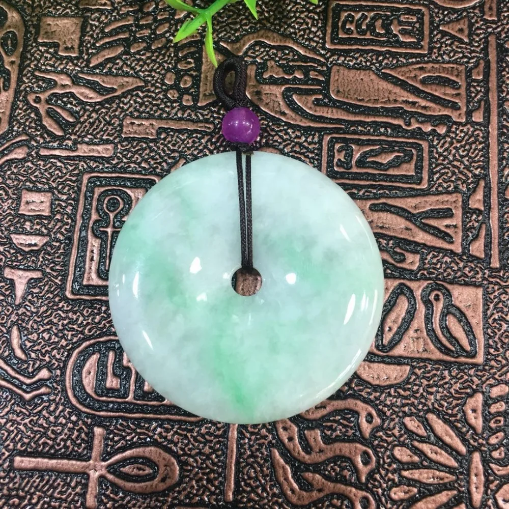 Natural Burmese Jade A cargo safe buckle pendant ep04# | Украшения и аксессуары