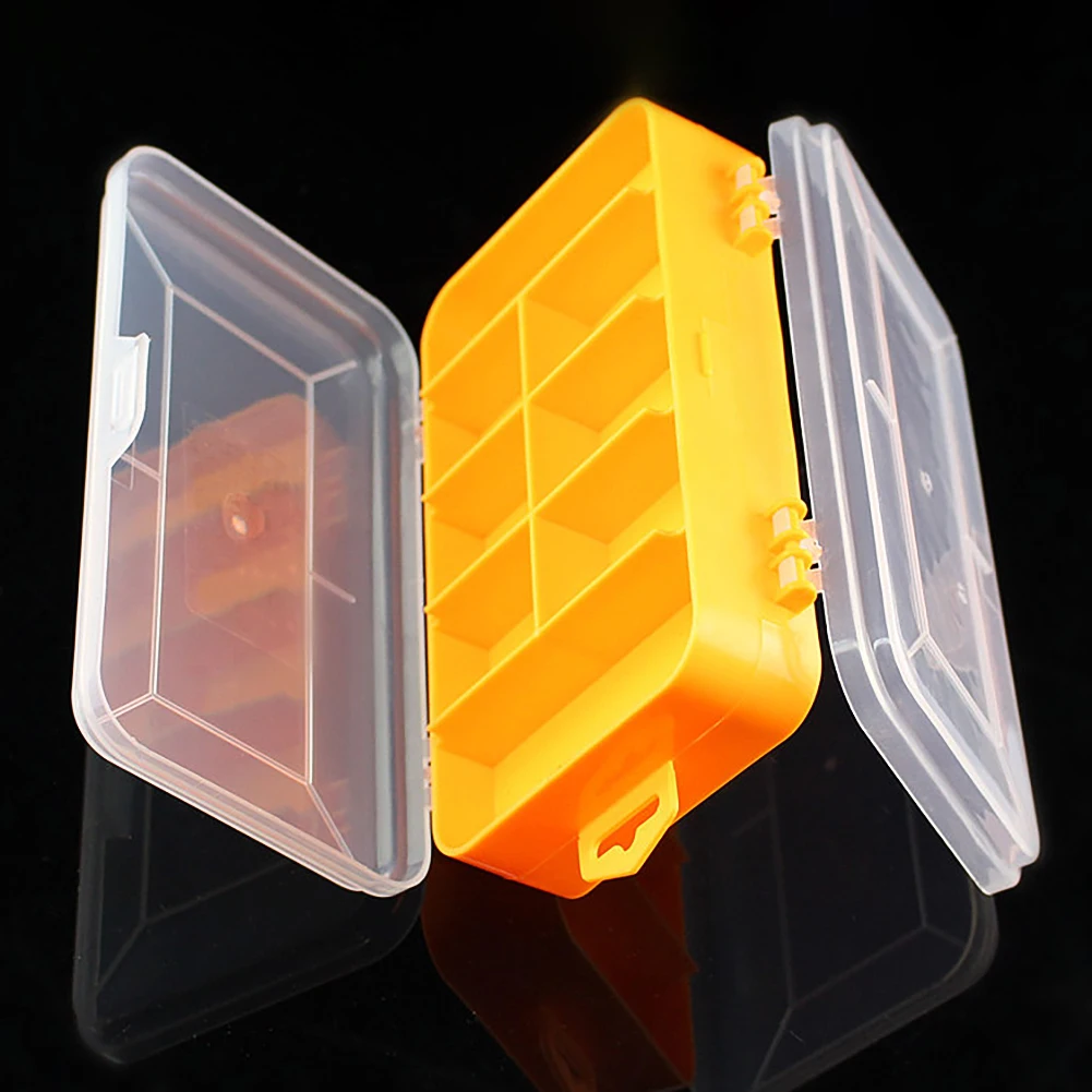

13 Grids Portable Transparent Screws Storage Box Double-Side Storage Case