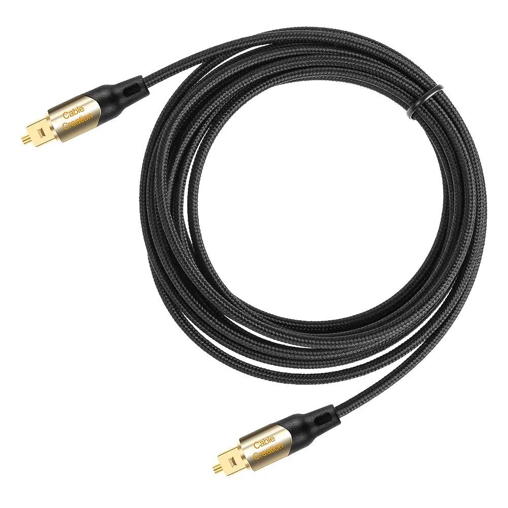 Цифровой оптический аудио кабель JORINDO 15FT Toslink мужской SPDIF с нейлоновой оплеткой