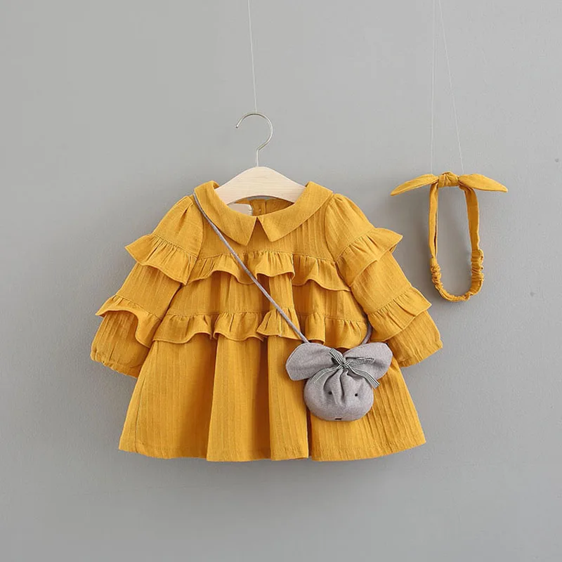 Kid Baby Girls Party Dress Cake Ruffled Tutu Bubble Little Holiday Dresses Princess Costume Summer Children Clothes | Детская одежда и