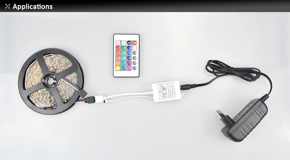 DC 12 В RGB контроллер 24/44 ключ ИК пульт дистанционного управления DC Мужской DC гнездовой разъем 3A 5A адаптер питания аксессуар для светодиодной ленты светильник