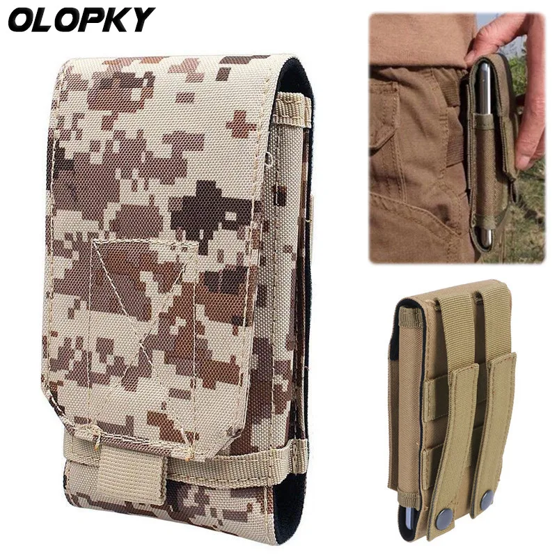 Универсальный военный тактический чехол для телефона с ремнем на застежке Huawei