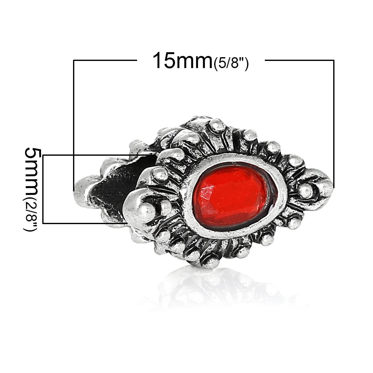 DoreenBeads очаровательные бусины в европейском стиле из цинкового сплава ромб