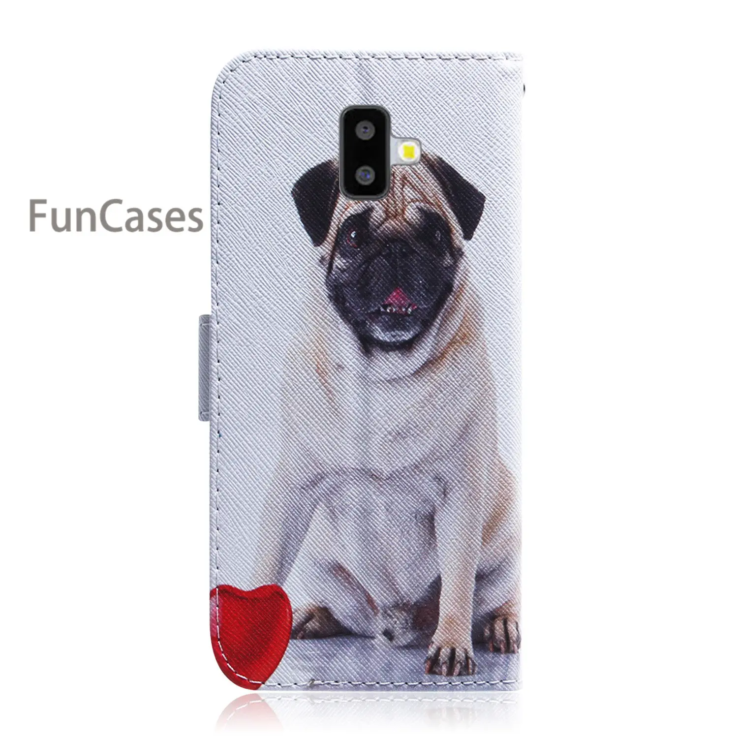 ГОРЯЧАЯ искусственная кожа флип для ajax samsung J6 Plus силиконы Чехлы СПС Aksesuar Galaxy funda