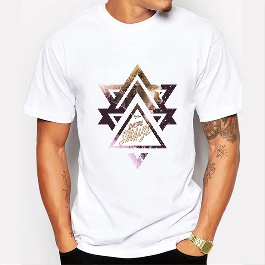 Новинка 2017 года поступления Доктор Стрэндж печатных Для Мужчин's Круглый