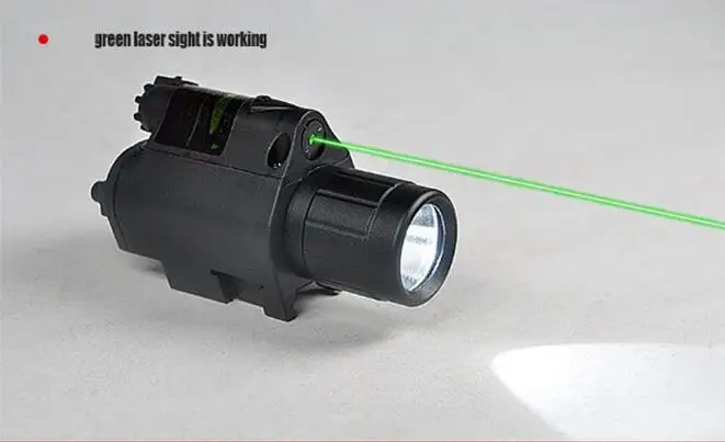 2in1 M6 комбо Тактический CREE Q5 светодиодный фонарик/светло 200LM + зеленый/красный