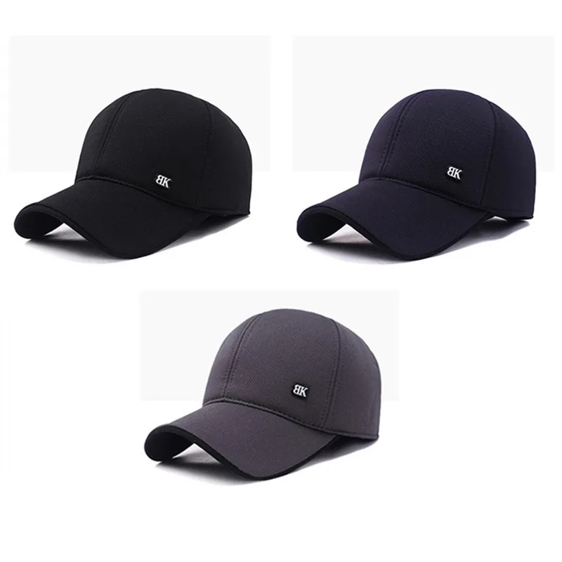 SILOQIN Snapback, кепка s, регулируемый размер, хлопковые наушники, теплая Бейсболка для мужчин, простые бренды, Мужская кепка с язычком, Мужская зимняя шапка