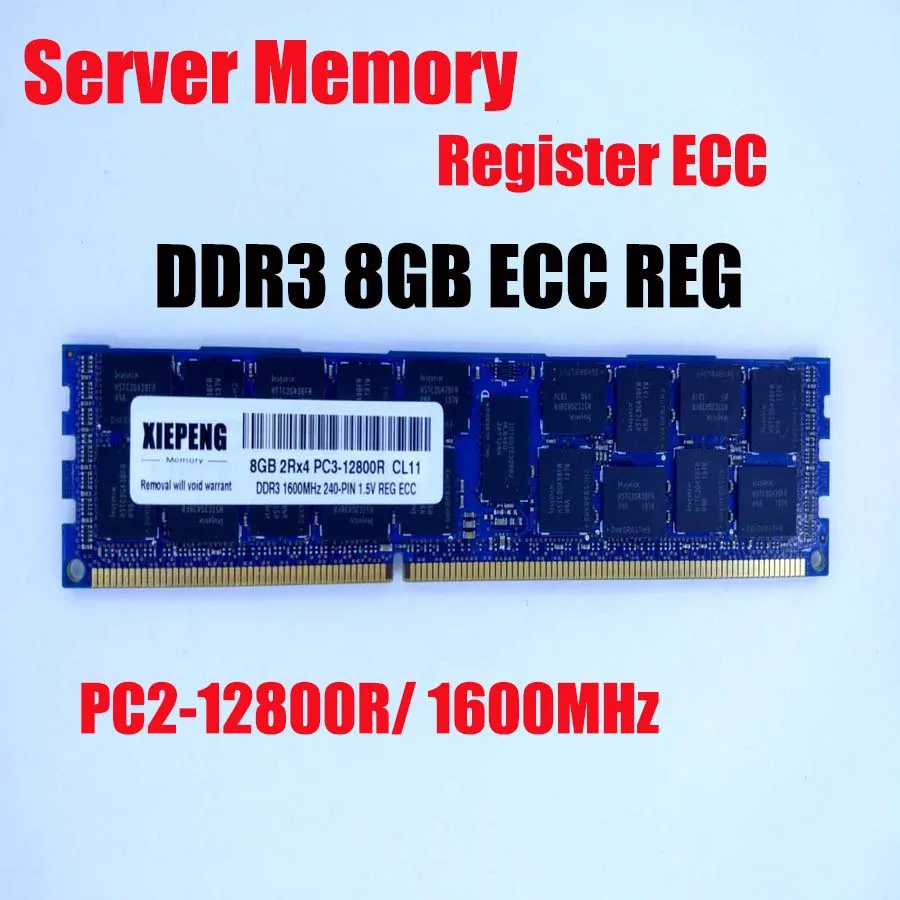 DDR3 1600 МГц 8 Гб Серверная память ГБ 2Rx4 PC3 12800R REG ECC RAM 1 5 v Register RDIMM для сервера и X58 X79