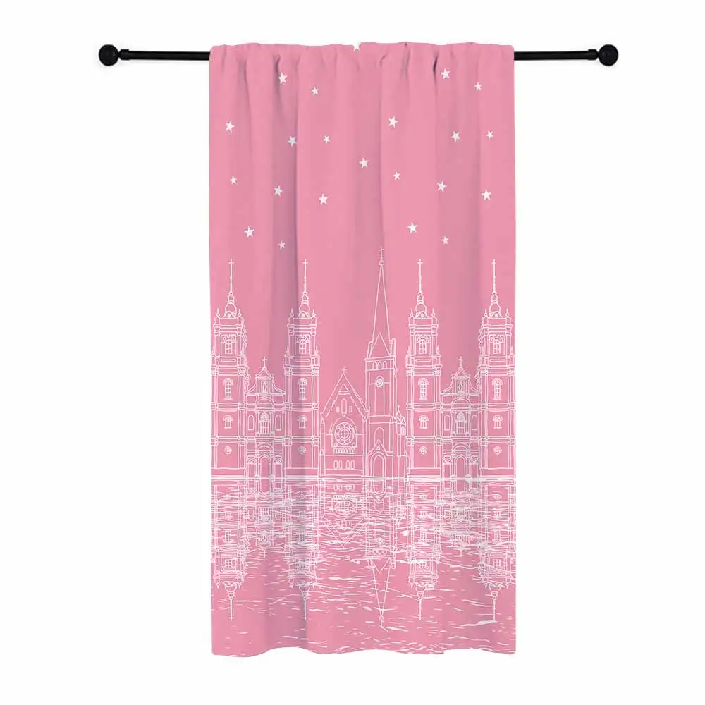 Style C3 - 1pcs Miracille европейские строительные оконные шторы 3D печатные французские окна элегантная, для гостиной затемненные шторы для спальни комнаты - Цвет: Style C3 - 1pcs