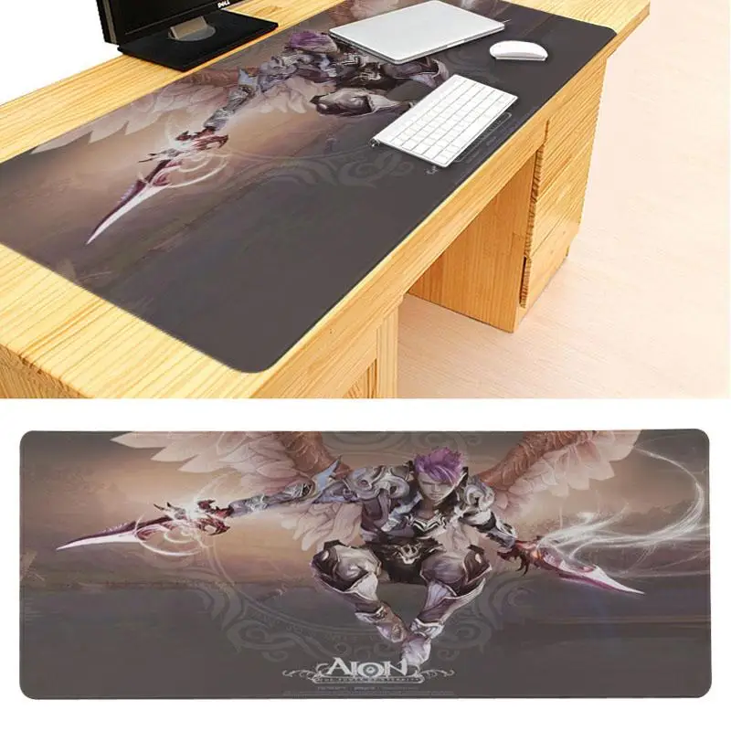 MaiYaCa мой любимый Aion Elyos силиконовый коврик для мышки размер игры для 30x60 см 30x90 см резиновые коврики для мыши - Цвет: Lock Edge 30x90cm