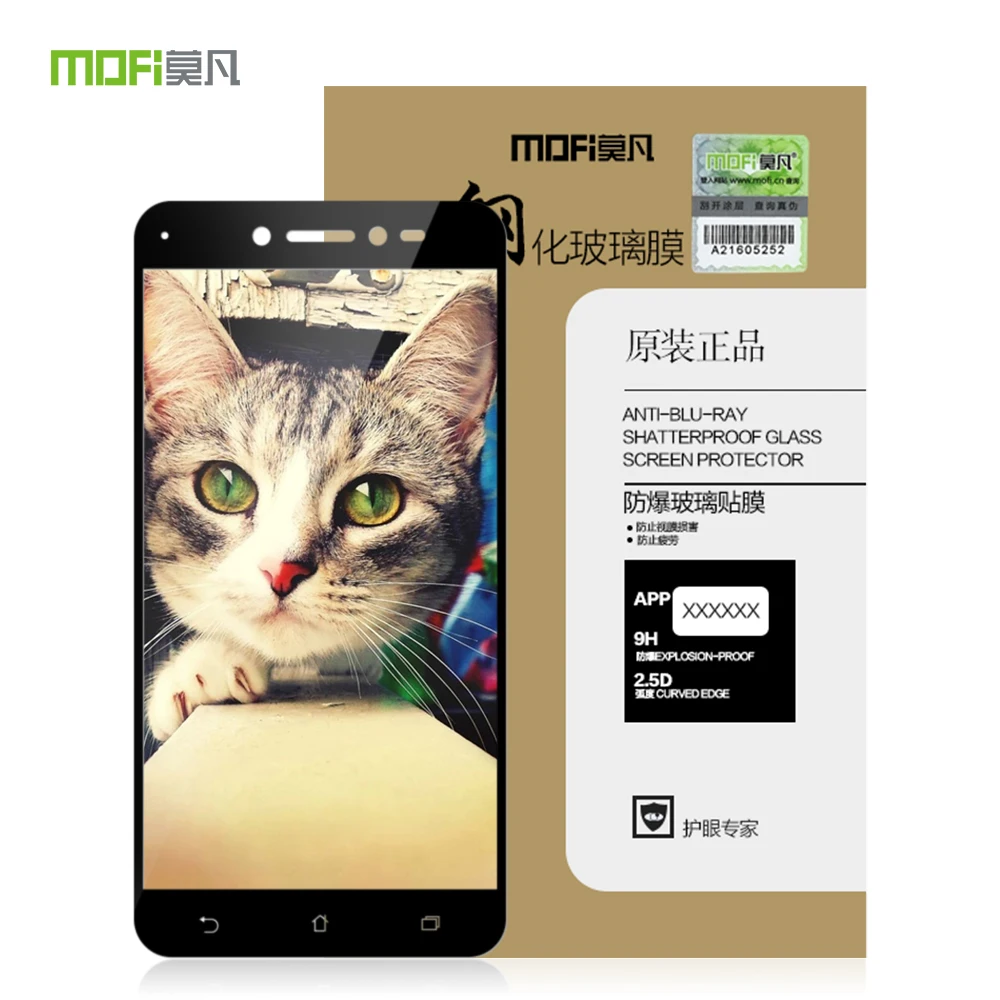 Для Asus Zenfone Live ZB501KL стекло закаленное MOFi полное покрытие Защитная пленка для