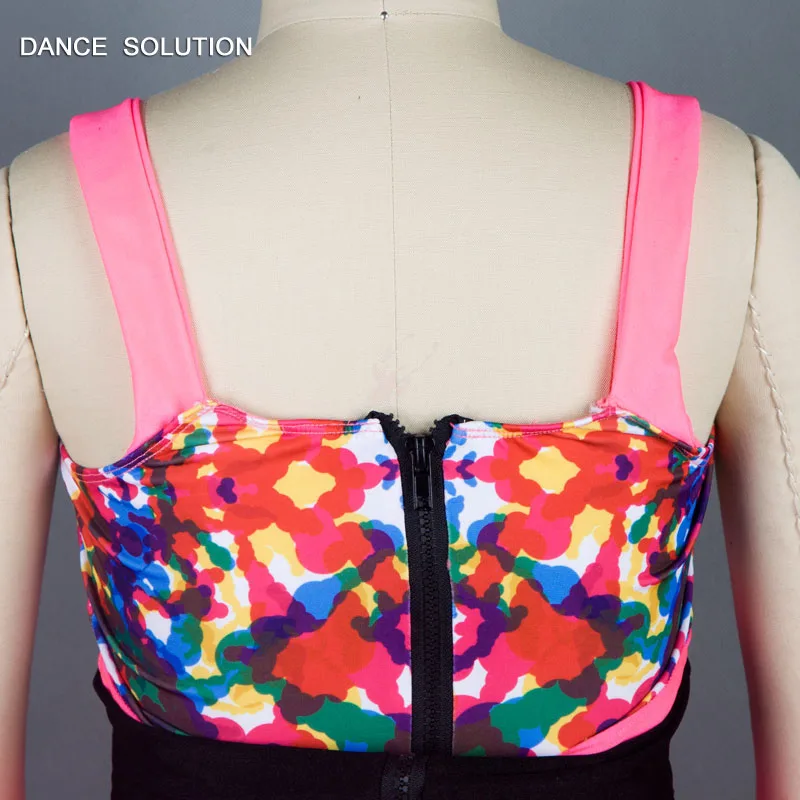 Радужная танцевальная одежда в стиле хип хоп костюм для джазовых танцев Женский