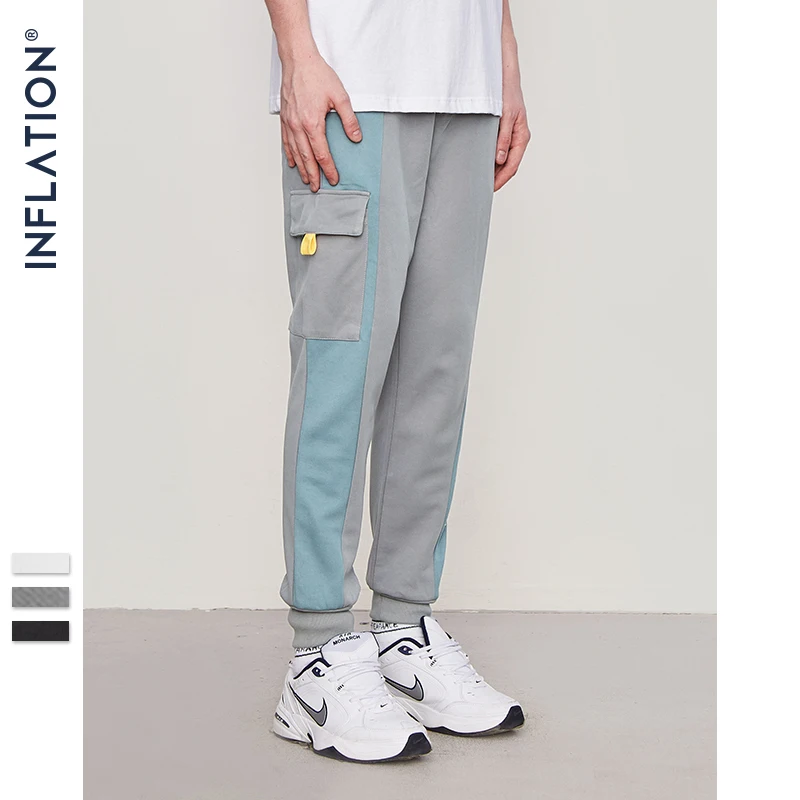 Узкие брюки с завязками на талии мужские спортивные штаны эластичной резинкой