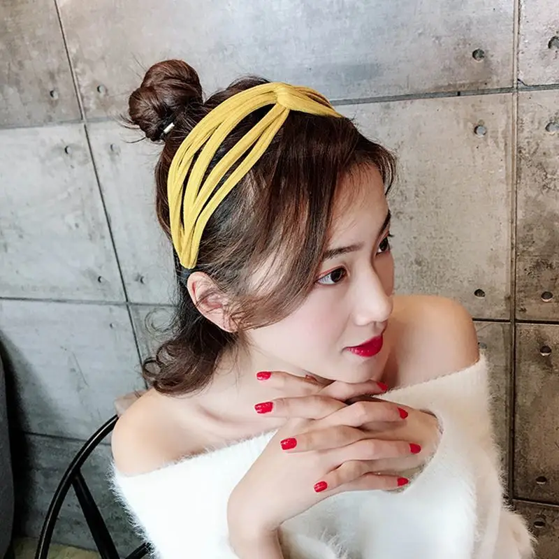 

Korea New Fashion Scrunchy Women Girls Hair Head Hoop Bands Accessories for Ring Headdress Hairbands Headwear