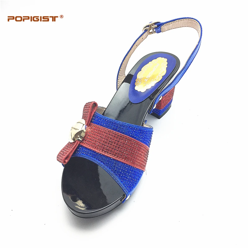 2017 фуксия Мода на не сужающемся книзу массивном каблуке стабильность