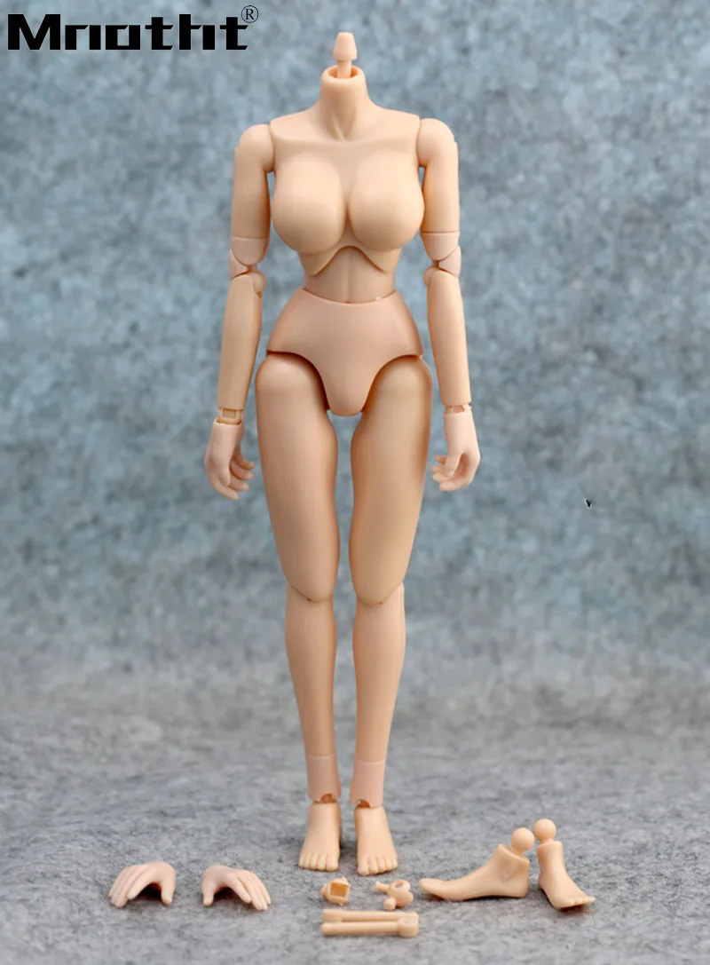 12 дюймовая фигурка куклы масштаб 1:6 женская модель тела маленькая грудь большой