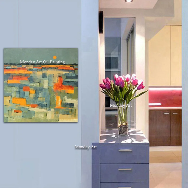 

Abstract Art Pop Art 100% Hand painted Abstract Oil Painting Life Road on Canvas Modern Wall Art Picture free shipping