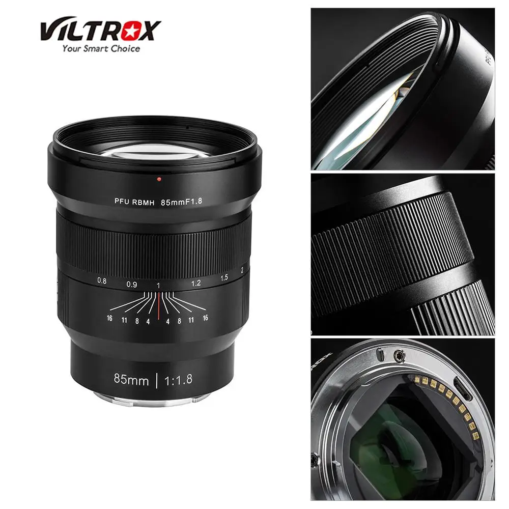 Viltrox PFU RBMH 85 мм F1.8 объектив с большой апертурой и фиксированным фокусом для sony E-Mount camera NEX-5N A9 A7M2 A7SS A6500 A6300 A6000