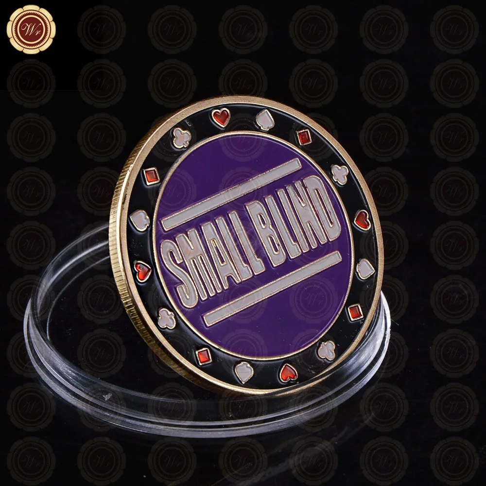 2015 Новый дизайн маленький слепой Забавный жетон для покера монета казино