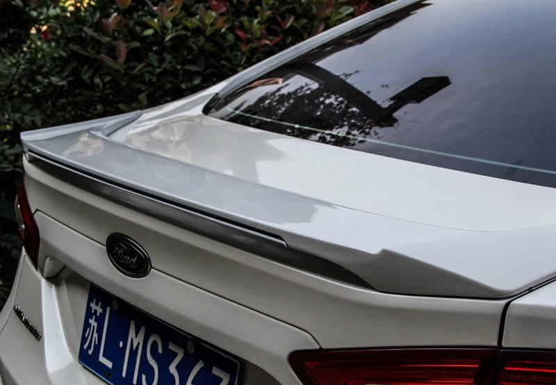 Для Ford Mondeo/Fusion украшение автомобиля 2013 ABS Пластик Краски ing Цвет задний светодиодный спойлер